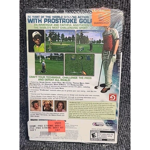 New PS2 Pro Stroke Golf: World Tour 2007 Sony PlayStation 2 Game ProStroke - Picture 2 of 2